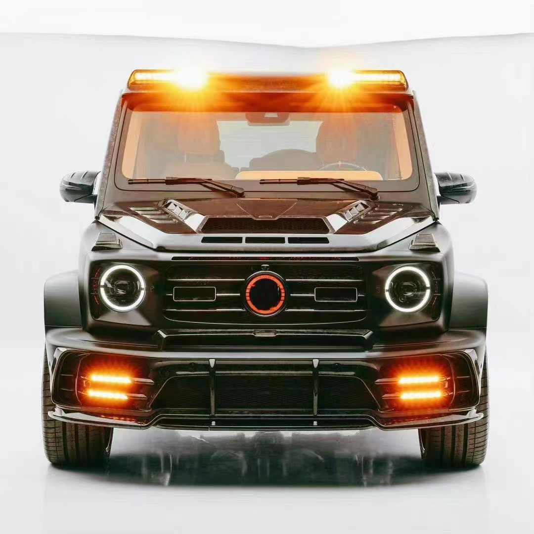 For Mercedes W464 G500 G63 Carbon Fiber Body Kit W464 Upgraded MSY P920 Style Front and Rear Bumper Spoiler Hood Body Kit