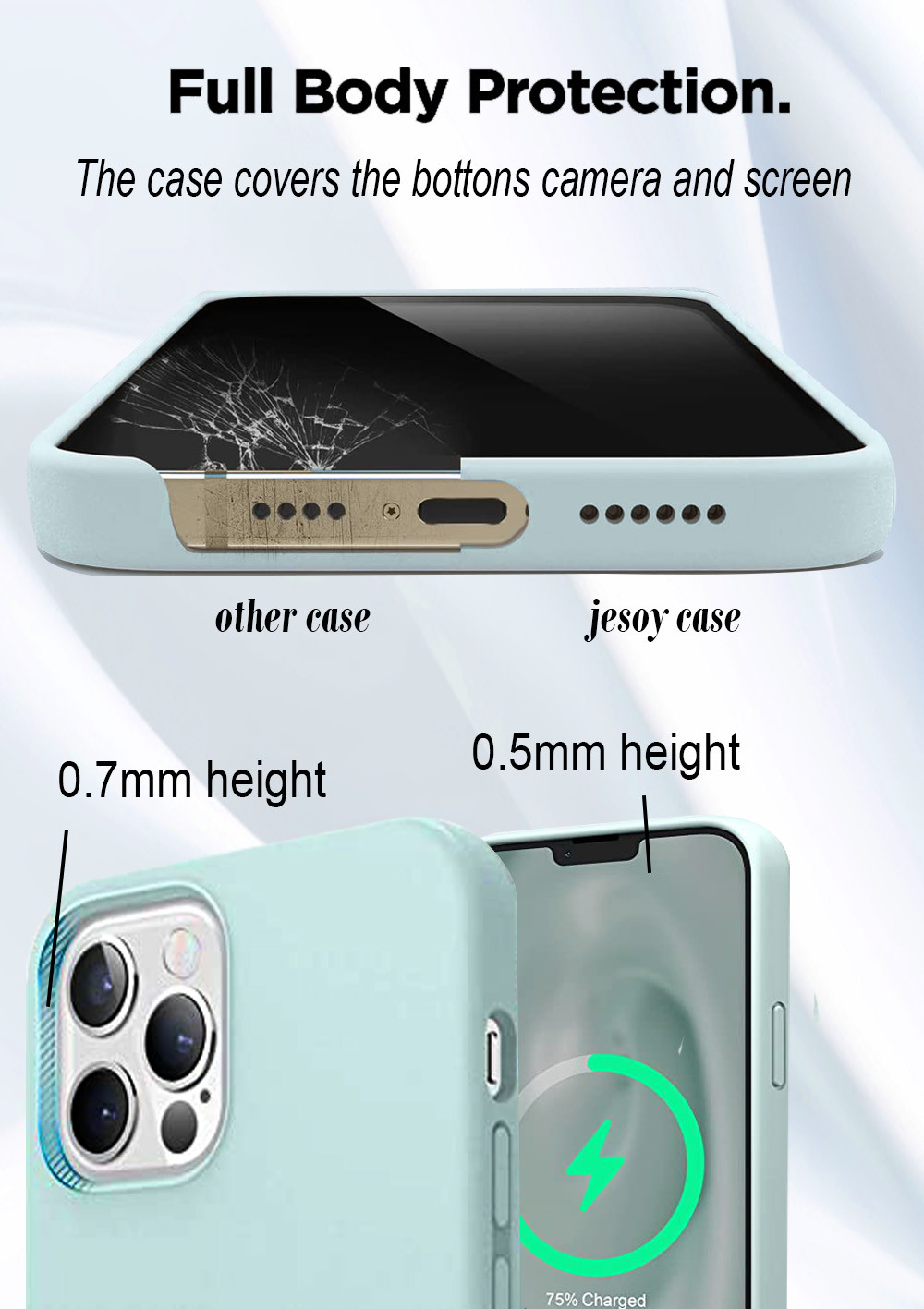 Shockproof Liquid Silicone Phone Cases Microfiber Magnetic For IPhone