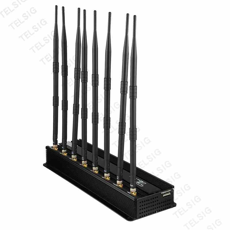 5 - 20 Meter Mobile Jamming Device , 8 Band Cell Phone Disruptor Jammer