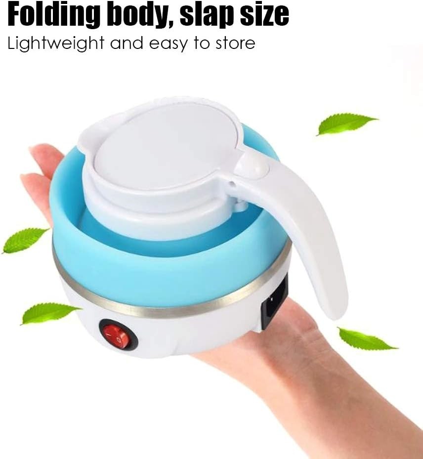 Portable Electric Kettle Foldable Water Boiler For Coffee Tea Fast Boiling Pot 600ml