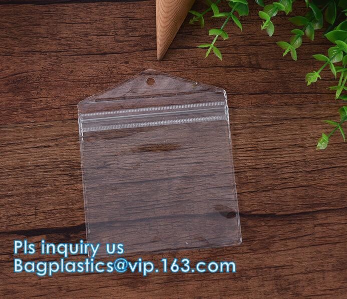 Cosmetic K Clear Bubble Bags/Hot Sale Slider Zipper Bag, Slider Hook Hanging Zipper Bag, Slider Zipper PVC Pencil