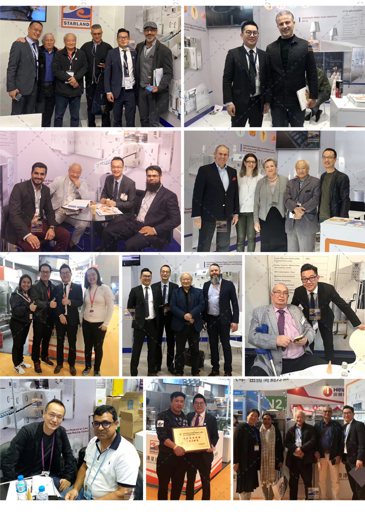 Customized 1.0hp Automatic Wafer Making Machine With 51 Baking Plates
