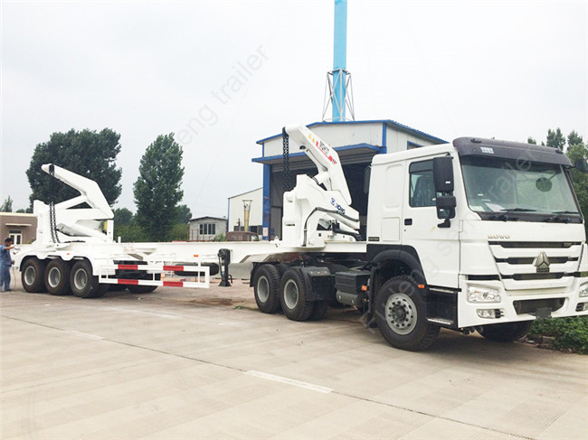40ft Side Loader Trailer Loading Capacity 40 Tons FUWA 13 Ton Axle