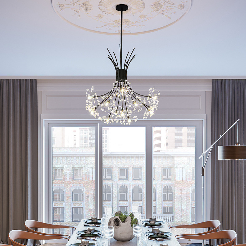 Modern Crystal Pendant Light Living Room Decoration