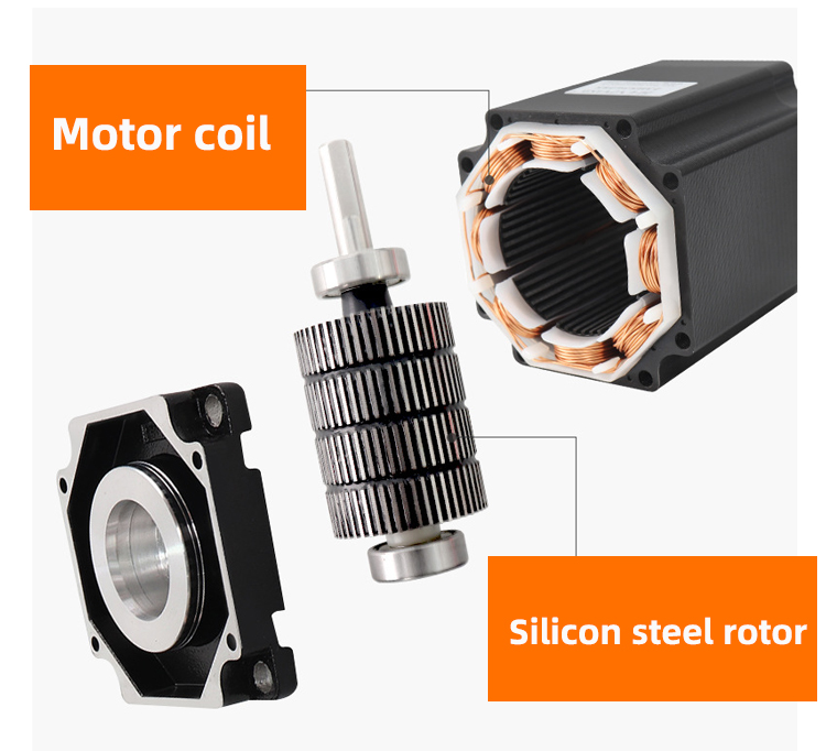 Diameter 5mm Hybrid Servo Stepper Motor 24V 48V 2 Phase Closed Loop
