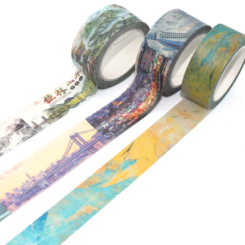 Custom Single Sided Adhesive Japanese Printed Masking Washi Tapes