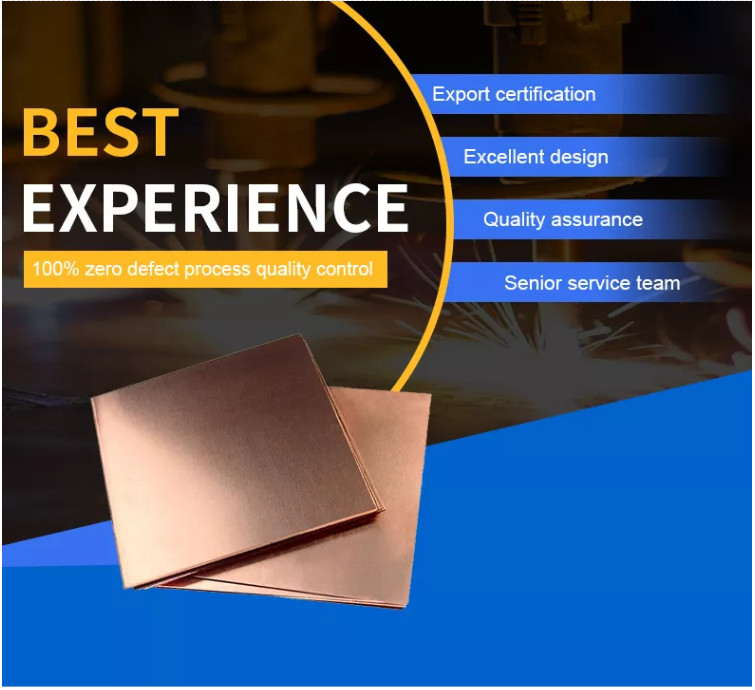 C1100 C1220 4ftX8Ft Flat Copper Plate Sheet 0.5mm 3mm 5mm Thick