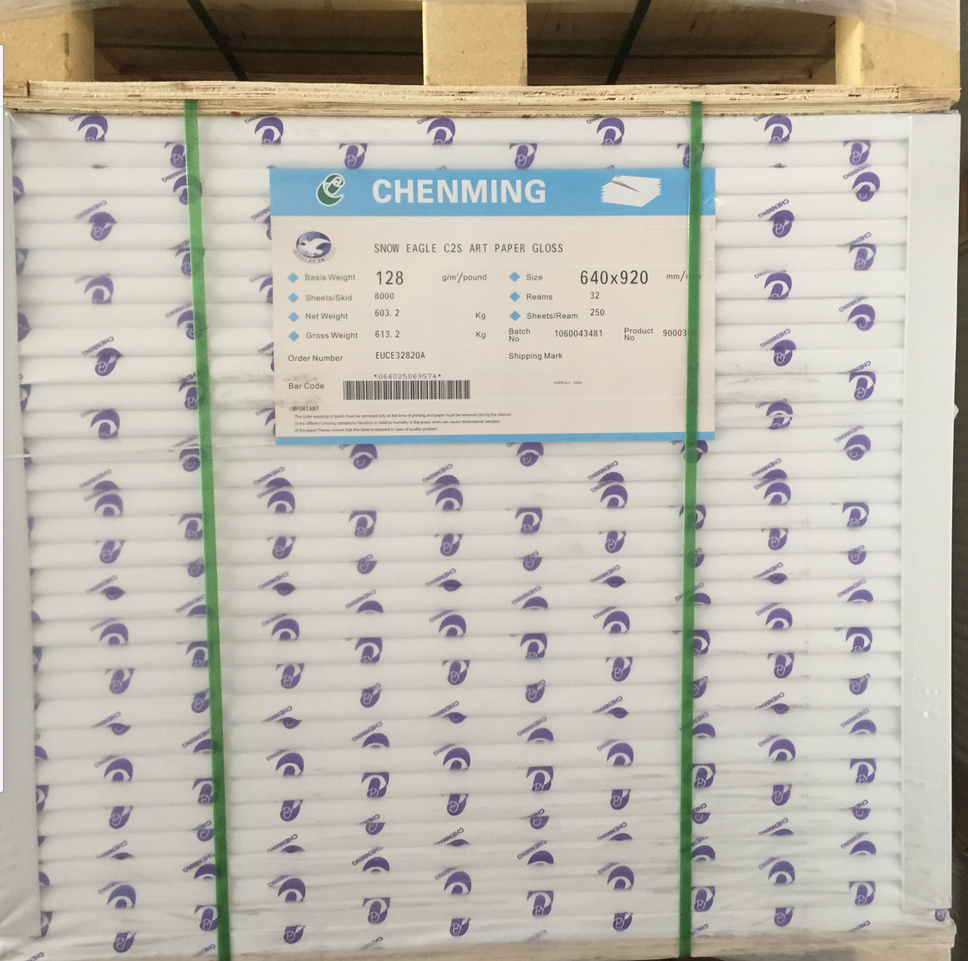 Coated 90gsm Art Paper of Snow Eagle from Big Bill in with Kaolinite Coating Material