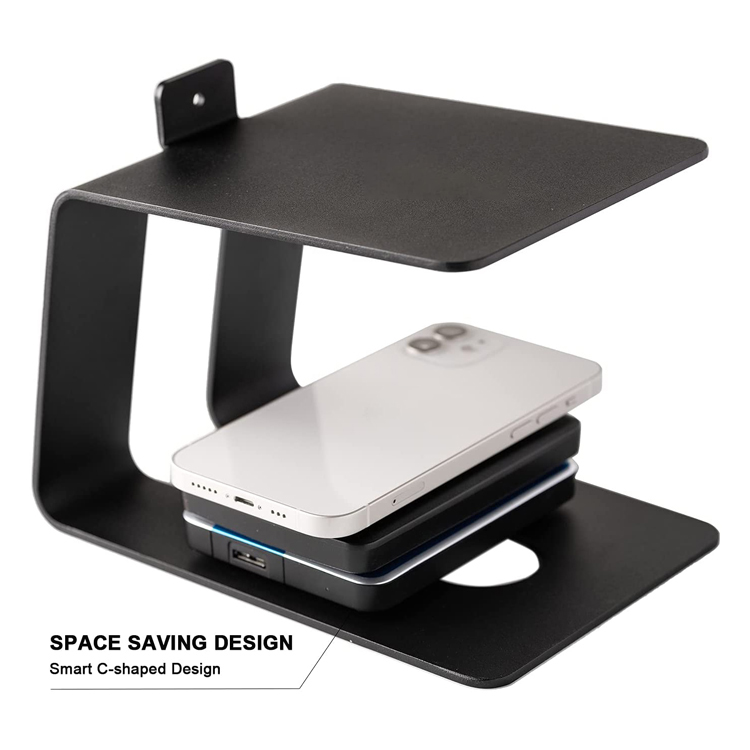 Sturdy Base Angle Speakers Desktop Speaker Stands for Office in Steel