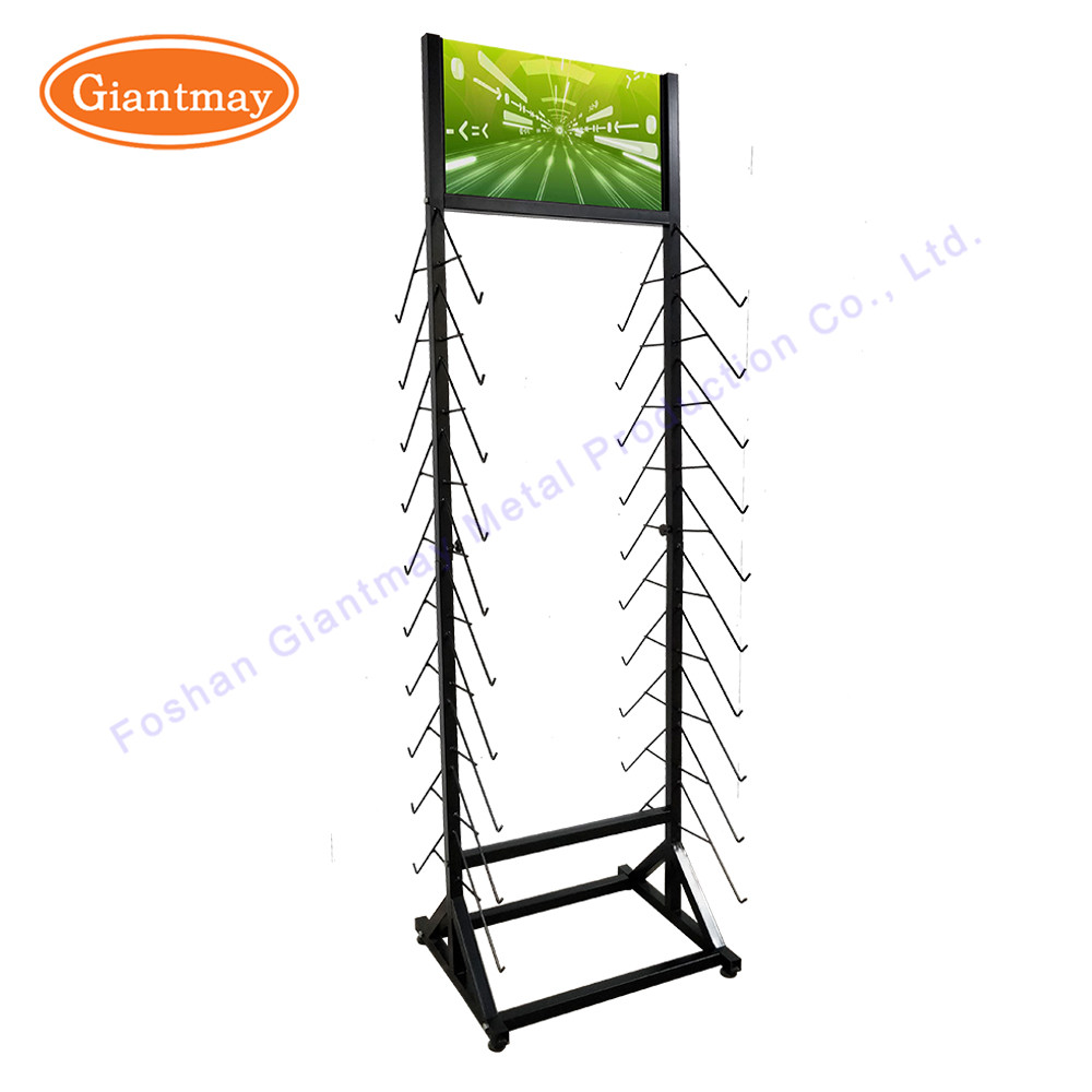 Double sided Ceramic Wood Panel Rack Tile Display Stand