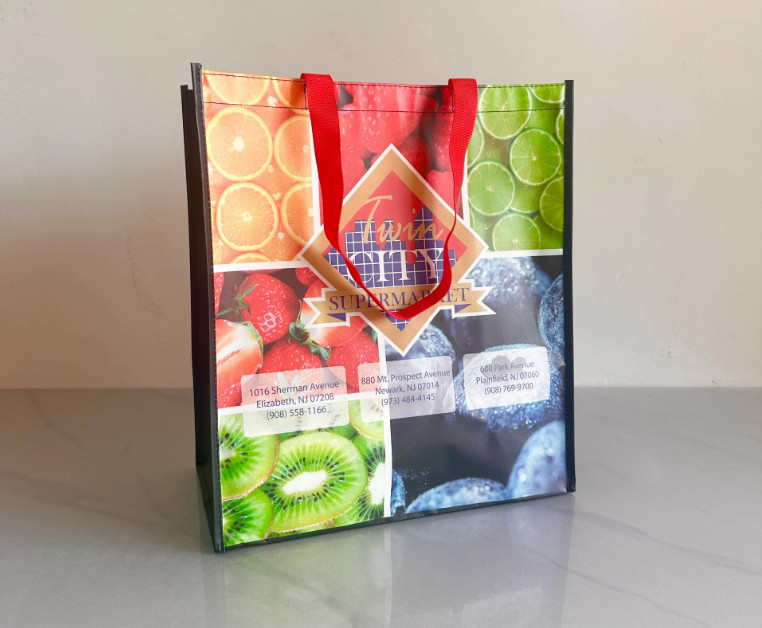 Printed Eco Grocery Printable Gift Reusable Recycled Non-Woven Laminate Promotional Custom Non Woven Shopping Tote Bag With Logo