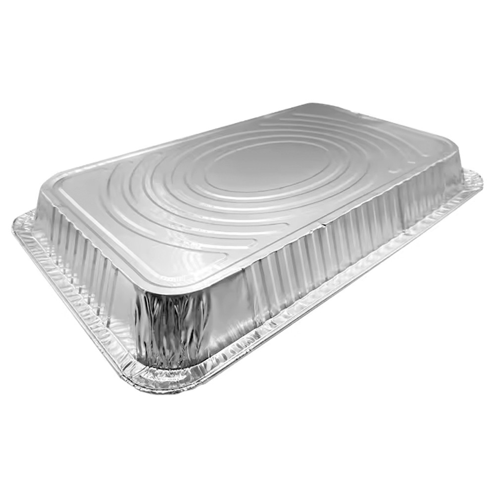 8.6 X 6.6 Inches Deep Pan Disposable Takeaway Reusable Aluminium Foil Container Tray