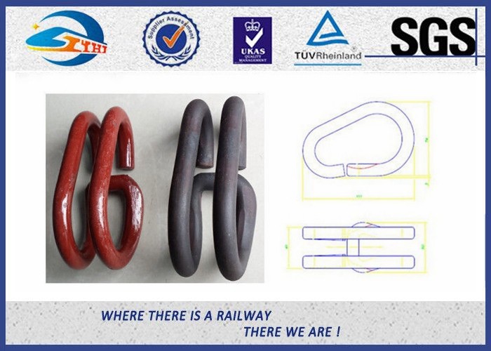Plain ISO Railroad Elastic Clip South America 13MM Deenik Clip 60Si2CrA