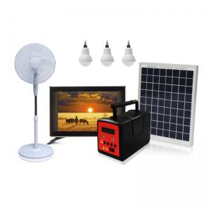 China Radio and mp3 player 10W power solar home lighting system solar home camping kit on sale