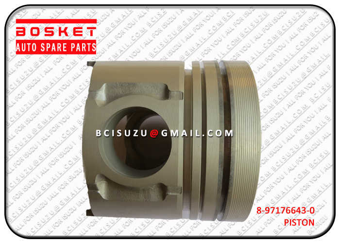 8-97176643-0 Metal Isuzu Liner Engine Piston Set For 4BD2 8971766430