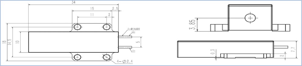 Erbium-Doped Glass Diode Lasers 1535nm 1537nm Wavelength Er Glass Laser