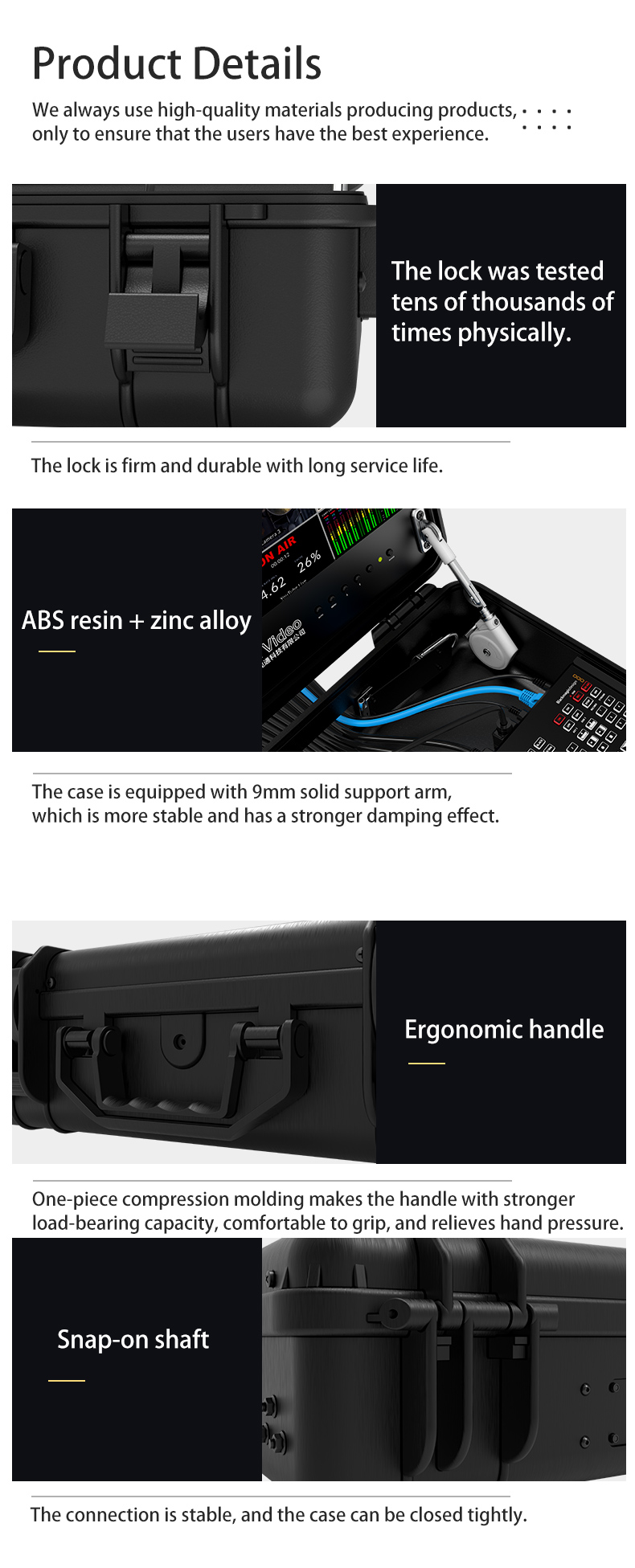 ATEM SDI Series Switchers Protective Carrying Case with Built-in 15.6 Inch Monitor