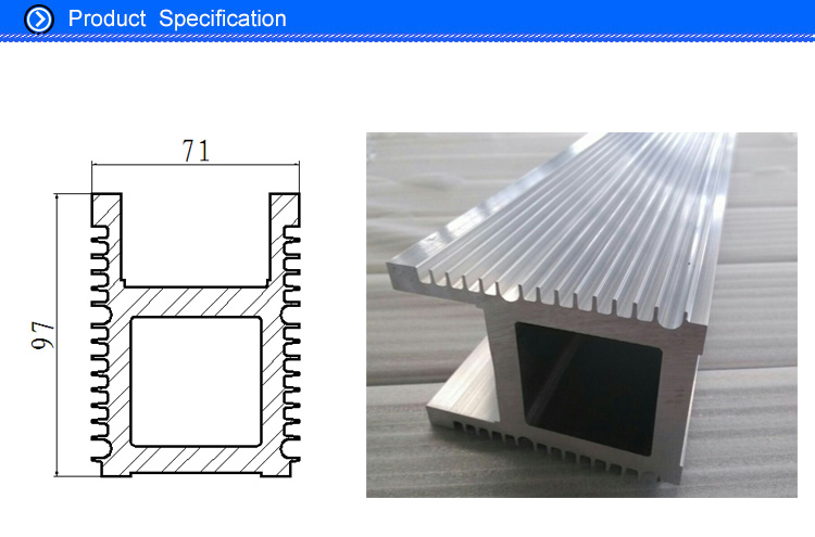 aluminium shell for CO2 laser equipment