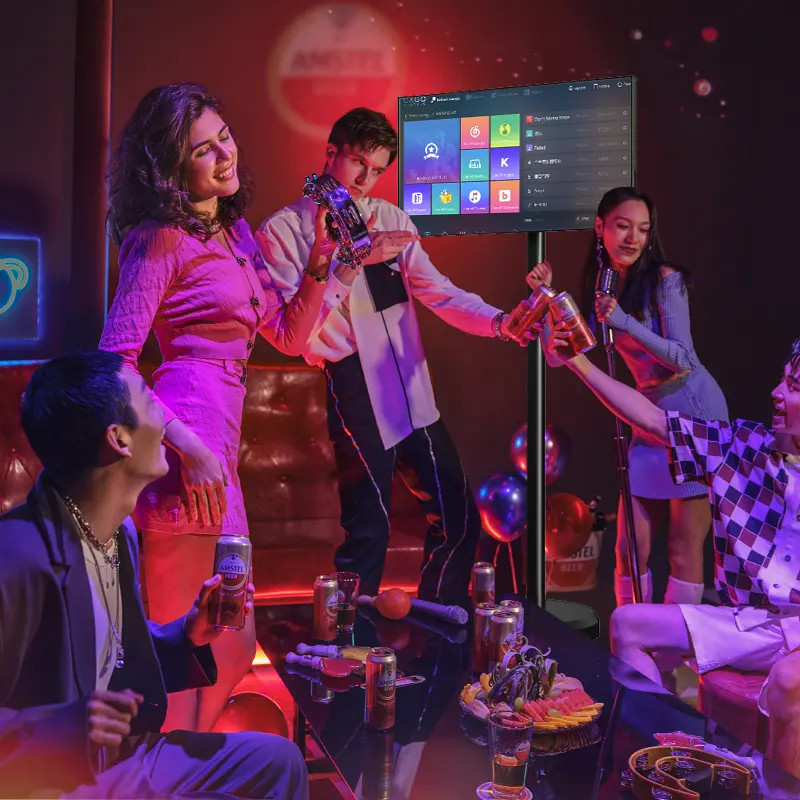 Android 12 Movable Smart TV with In cell Touch Display Dual band WiFi 10-Points Connectivity