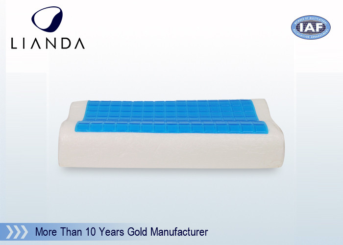 Visco-Elastic Memory Foam Pillow Cooling Gel Contour Help Deep Sleep