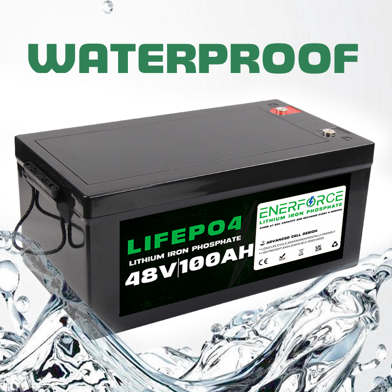 Enerforce 12V 100Ah Lifepo4 Battery Pack Rechargeable For Home Solar Storage System