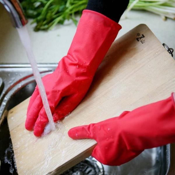 Anti-Oil Dishwashing Gloves Kitchen Rubber Gloves Tear Resistant household
