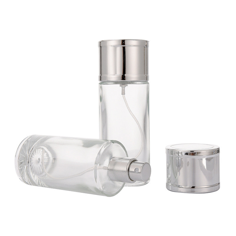 50ml Perfume Spray Pump Round Clear Glass Perfume Bottle