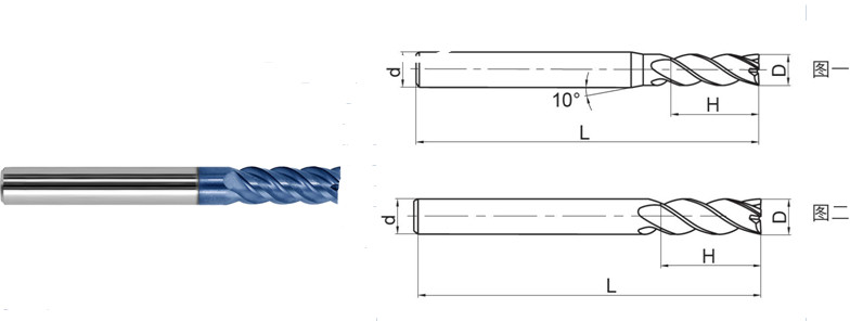 Professional Carbide Flat End Mill , Small Diameter End Mills For Steel Milling