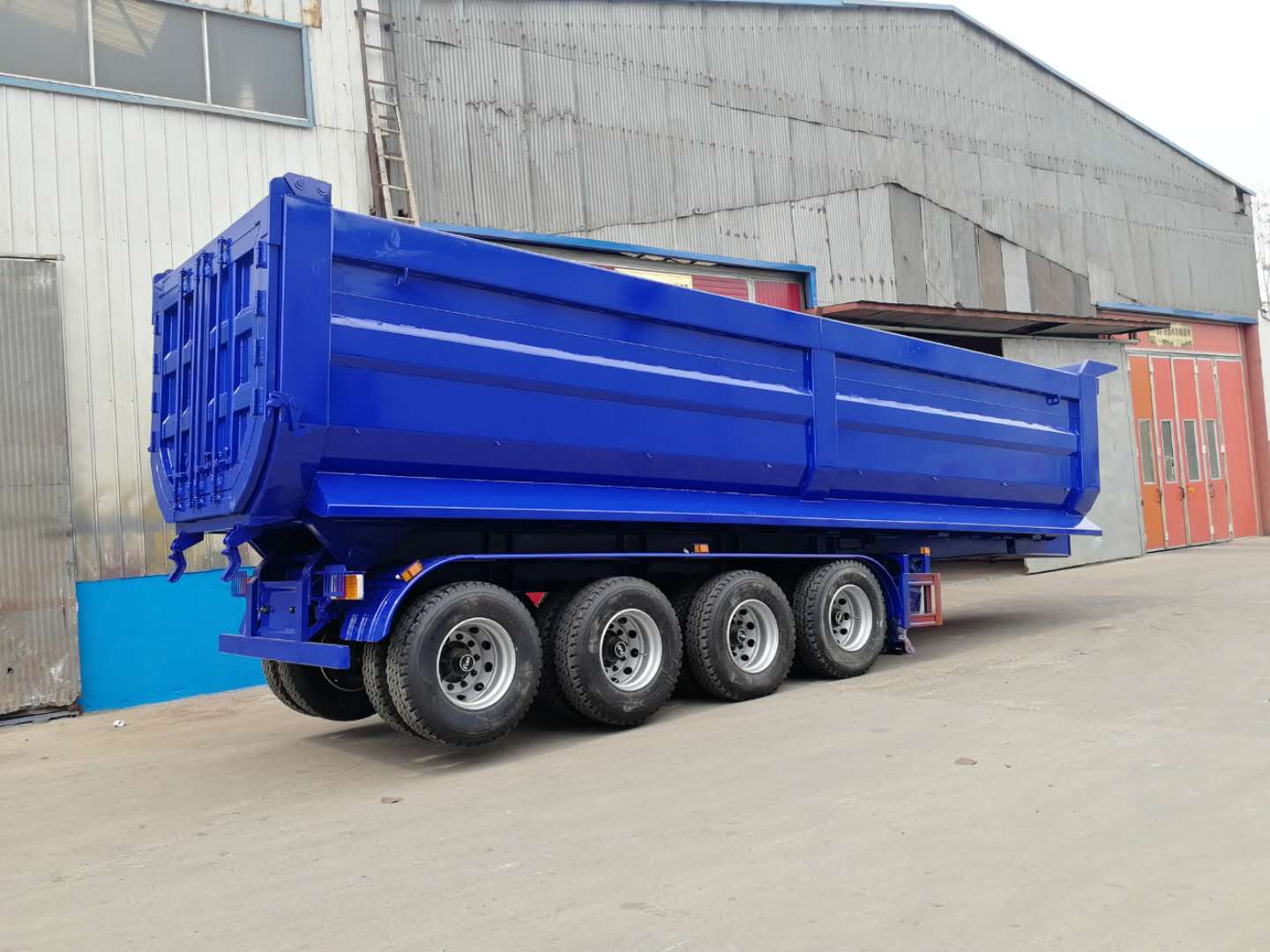 100 Tons Double Axles U Shaped End Rear Tipper Dumper Semi Truck Trailer for in Market