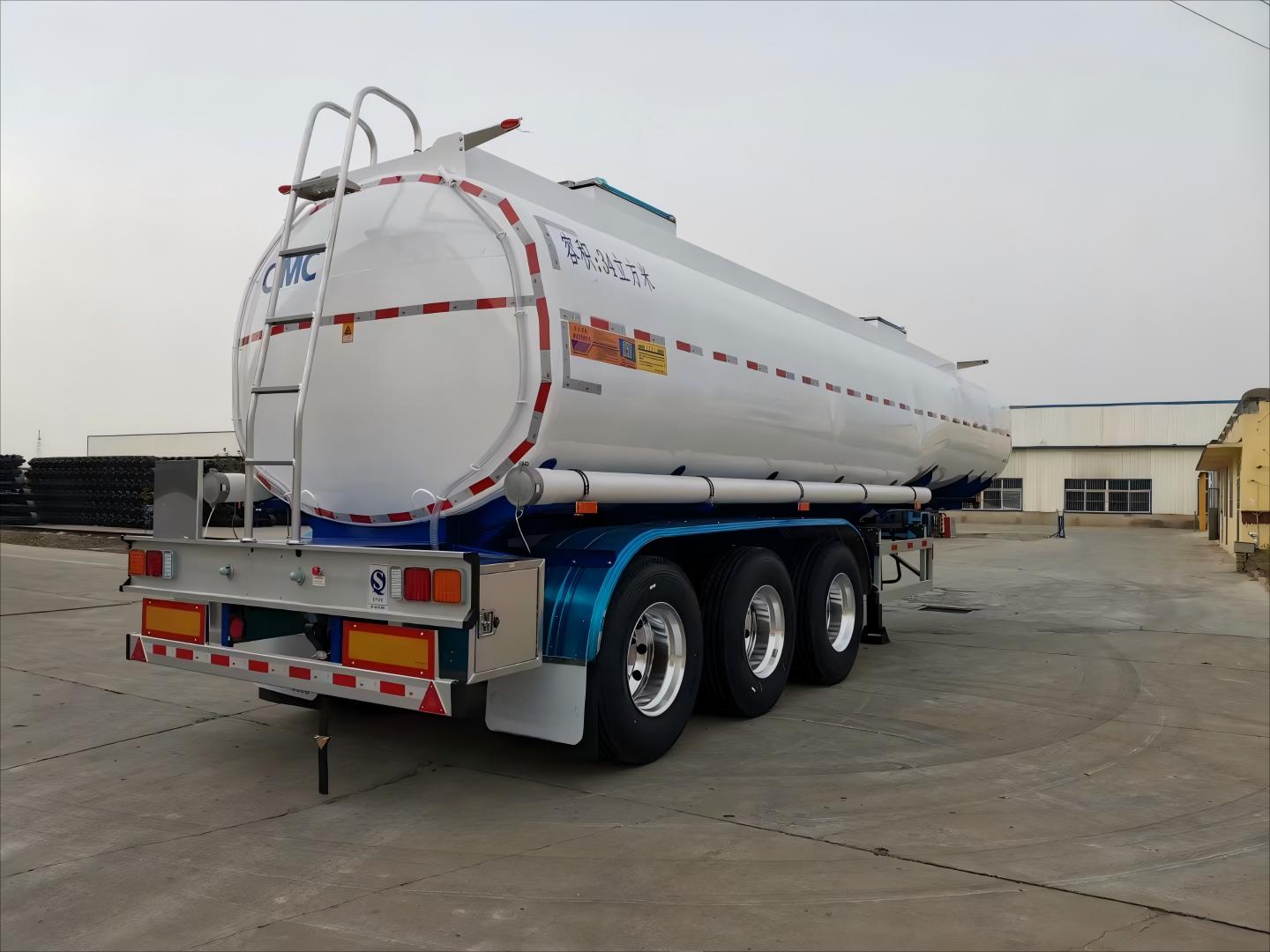 3 Axle 40000l Carbon Steel transport liquid or gaseous various chemical product carbon compounds heavy duty Fuel Tanker Trailer