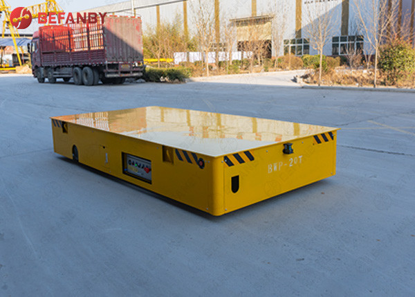 Heavy Duty Electric Transport Cart , Material Handling Battery Powered Carts Industrial