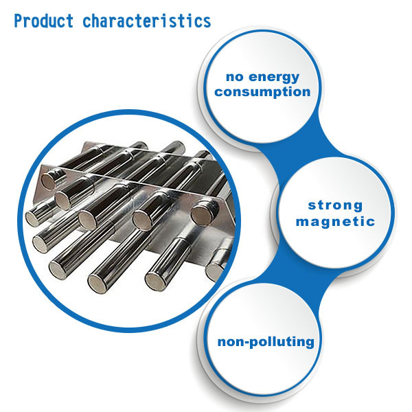 Permanent Magnetic Separator Stainless Steel Magnetic Grate / Rod / Bar