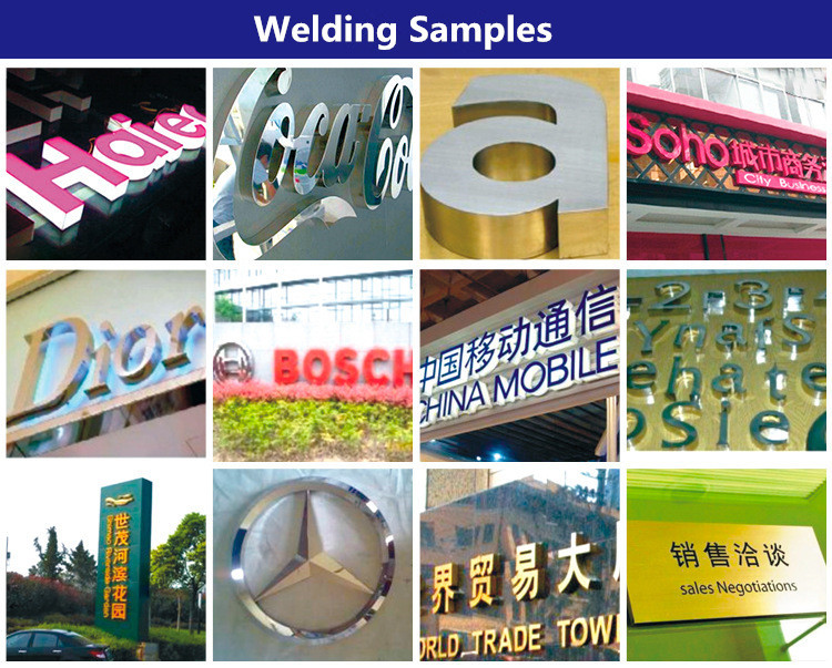 Double Path Channel Letter Laser Welding Machine Small Thermal Deformation