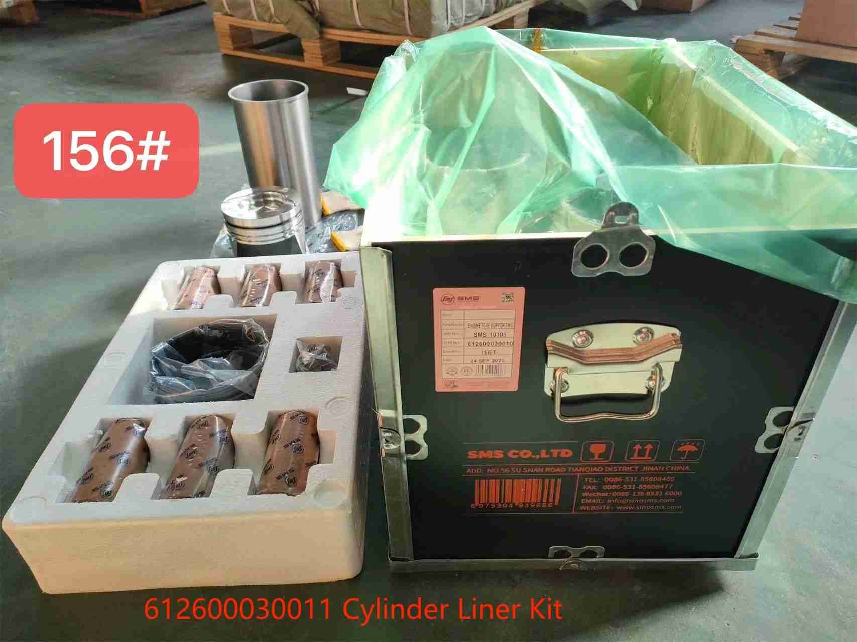 612600030011 Cylinder Liner WEICHAI Engine Parts Piston Ring Pin Engine Five Supporting WEICHAI WD615
