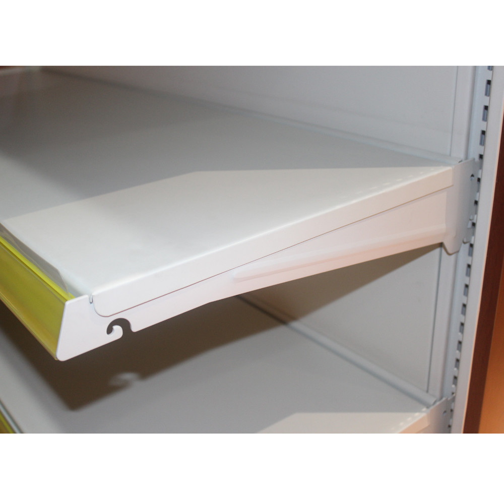 Supermarket Double Side Store Iron Gondola Shelving Rack 120KG Load
