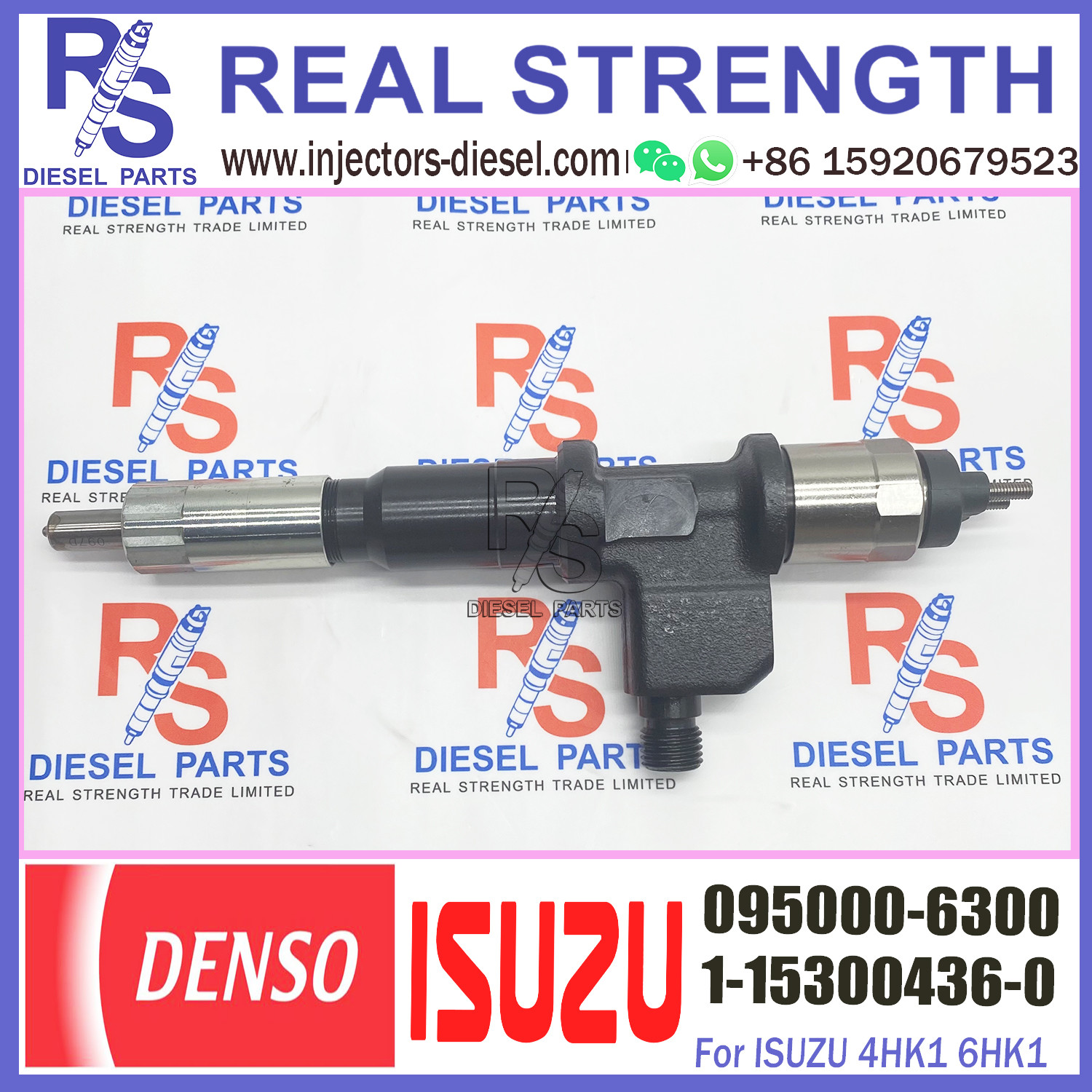 Diesel Common Rail Fuel Injector 095000-6300 For ISUZU 6WG1 Engine injector diesel