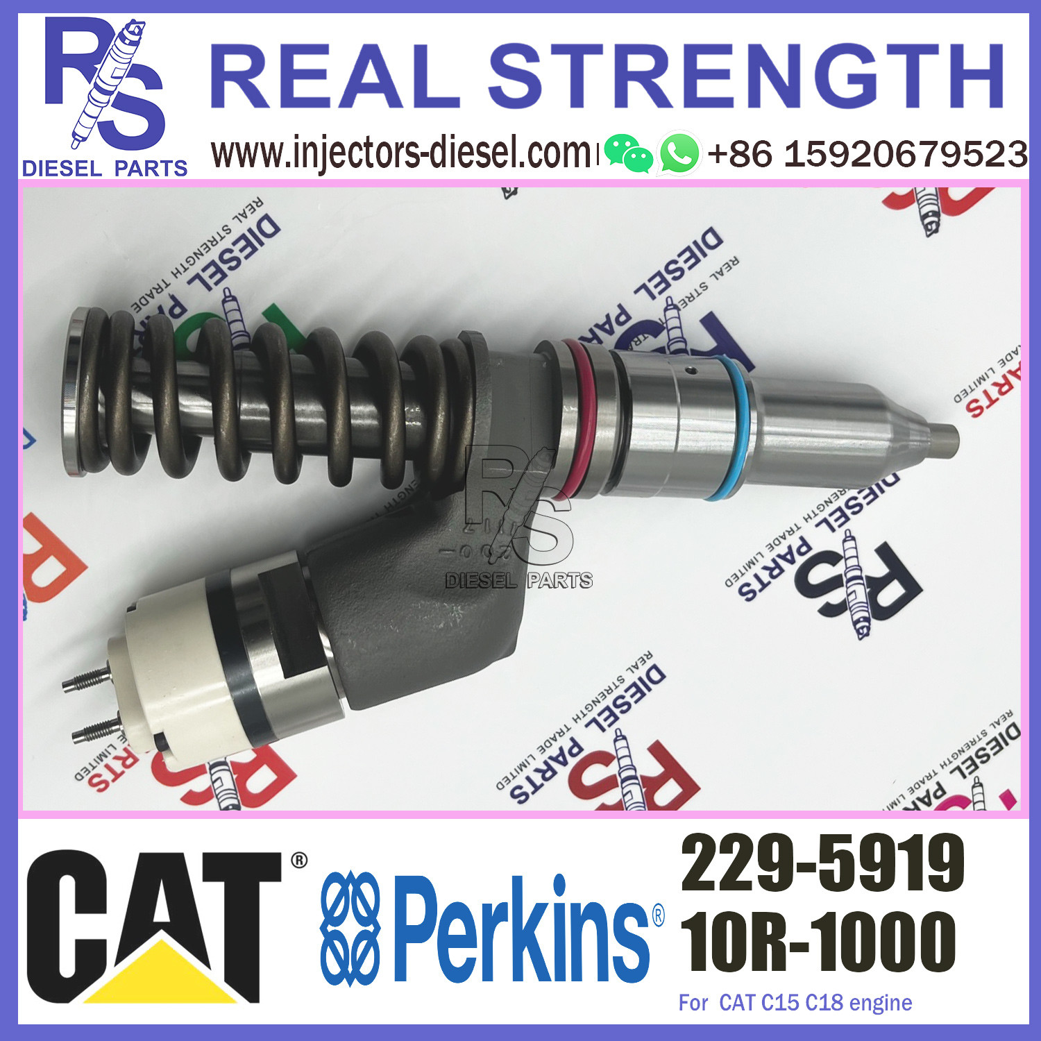 229-5919 Perkins Diesel Injector 10R-1000 For CAT Caterpillar Engine 3406E C15