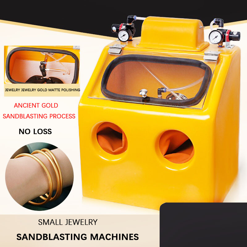 220V Antique Gold And Silver Sandblasting Machine Frosted Glass