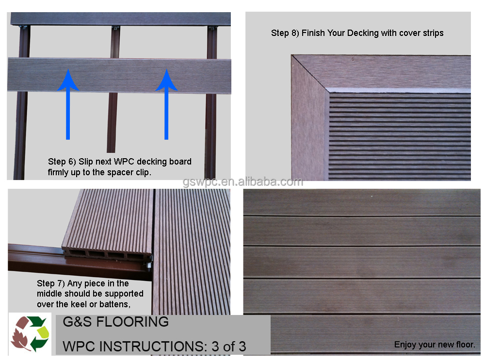 Outdoor Solid 140 X 25mm Wpc Diy Decking Anti Uv Composite Indoor Wpc Wall Panel