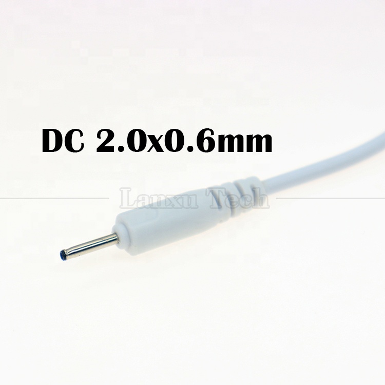 Customized 1M 2M 3M White Black Charging USB to DC 2.0 X 0.6 mm Charger Cable for Vibrator Speaker Headphones