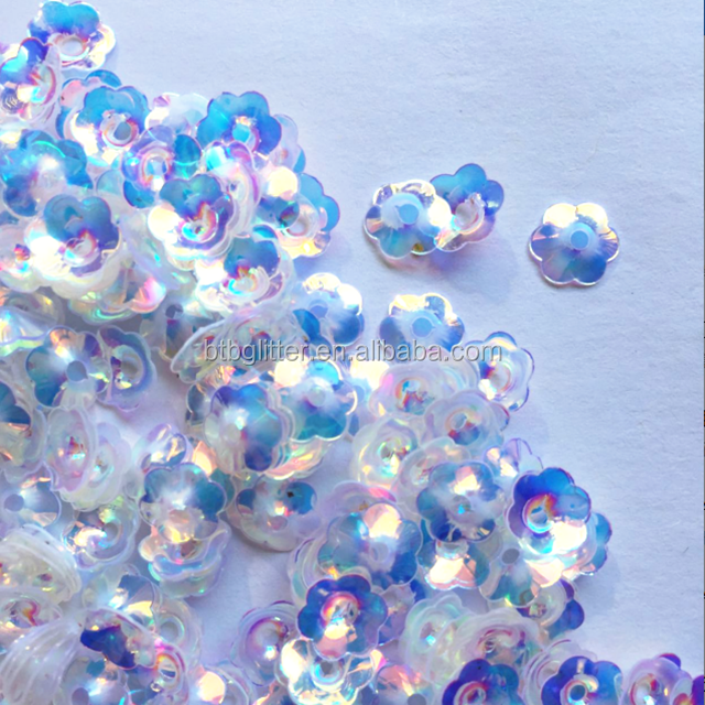 Glitter Sequins PET Art Craft Supplies Five-leaf Flower Loose Wedding Party Shoes Y3 10mm-20mm Stock Graduation Valentine's Day