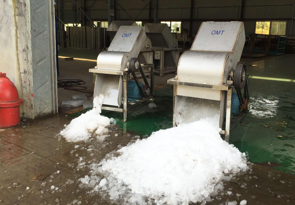Cooling Fish Industrial Ice Crusher Machine Stainless Steel Commercial Ice Crusher