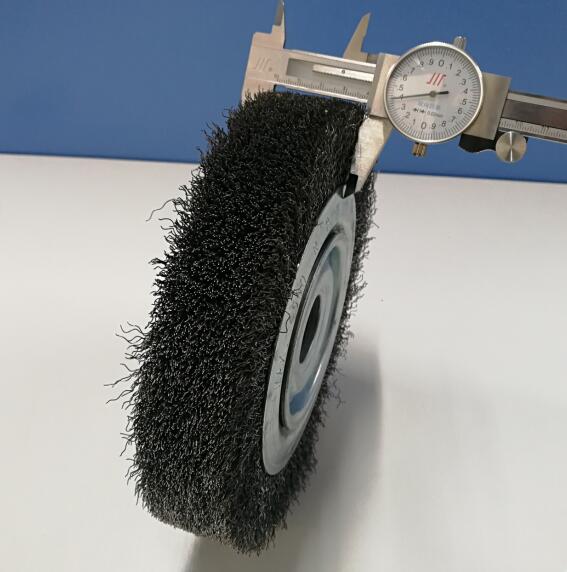 8" High Density Steel Wire Wheel Brush 120mm Middle Plate 25.4mm Inner Hole