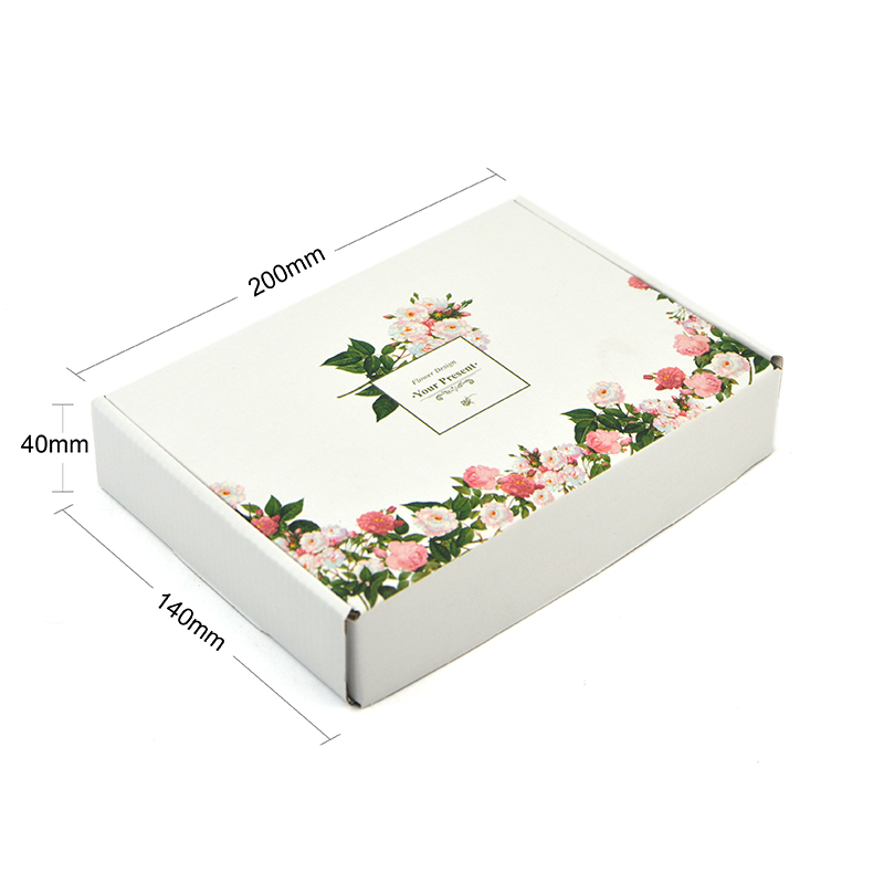 Colorful 4C Printed Corrugated Cardboard Packing Box Recycled UV Coated