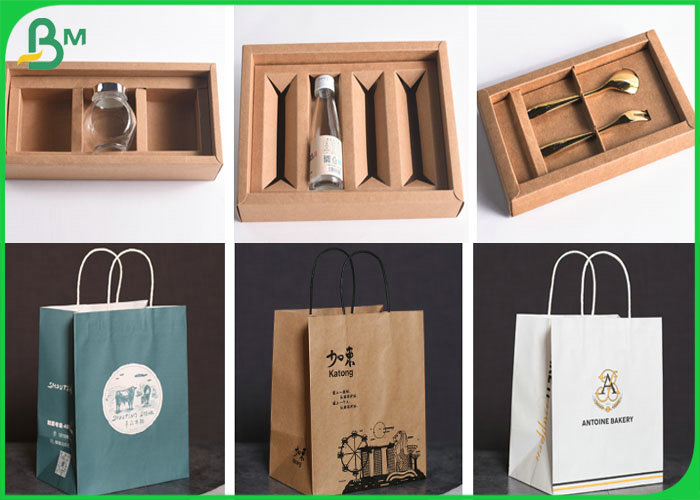 FSC MIX 250gsm 300gsm 350gsm Unbleached Kraft Paper Sheets with High stiffness