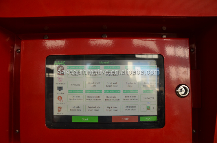 Automatic Tunnel Car Washing Machine Commercial 12KW 9 Brushes