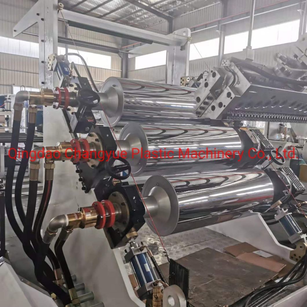 PP PS HIPS Rolling Sheet Extrusion Machine / Plastic Sheet Production Line