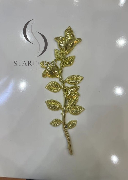 Plastic Rose Coffin Ornaments , Coffin Fittings For Coffin Lid Decoration PF13