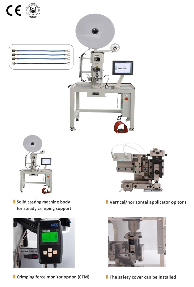 EW-5065 Semi-automatic Electrical Reel Terminal Connector Electric Wire Crimping Machine Automatic Crimper