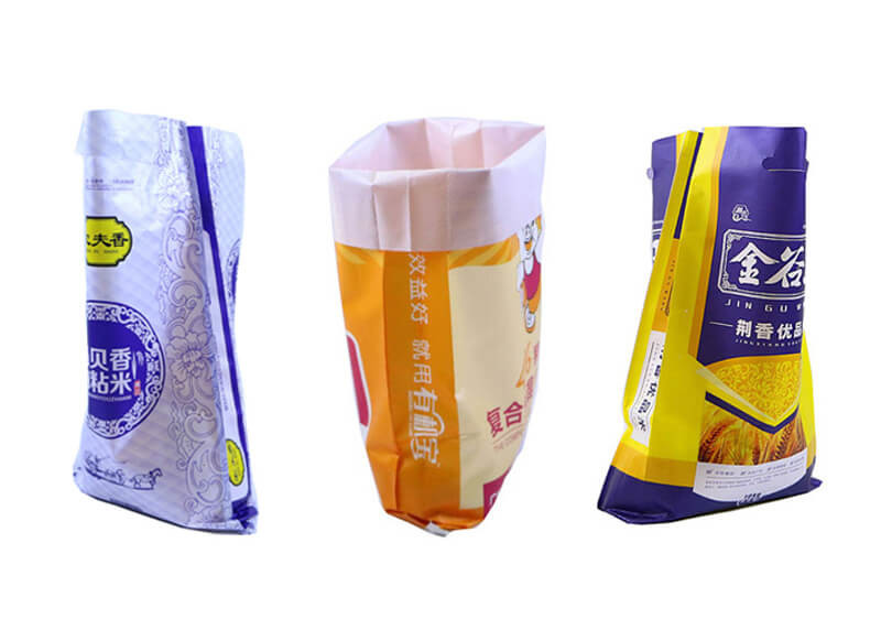 Bopp Laminated 25Kg PP Woven Packaging Bags , PP Sack For Rice